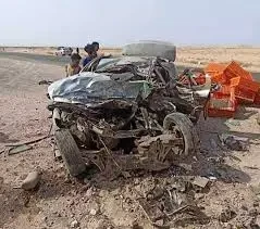 مأساة مرورية تهز لحج.. مصرع 7 مواطنين في تصادم عنيف بطور الباحة