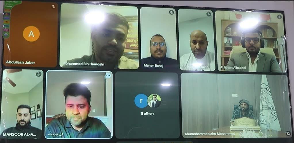 الشيخ بن حبريش يعقد لقاءً مرئياً مع شخصيات حضرمية في الولايات المتحدة الأمريكية