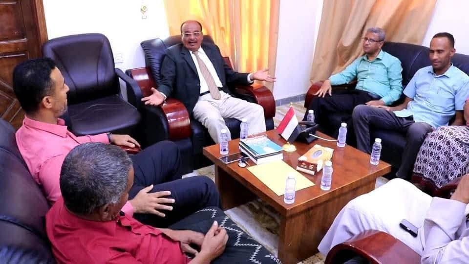التميمي يبحث مع الاتحاد الشبابي الرياضي خطط تمكين شباب المحافظات الشرقية بوادي حضرموت