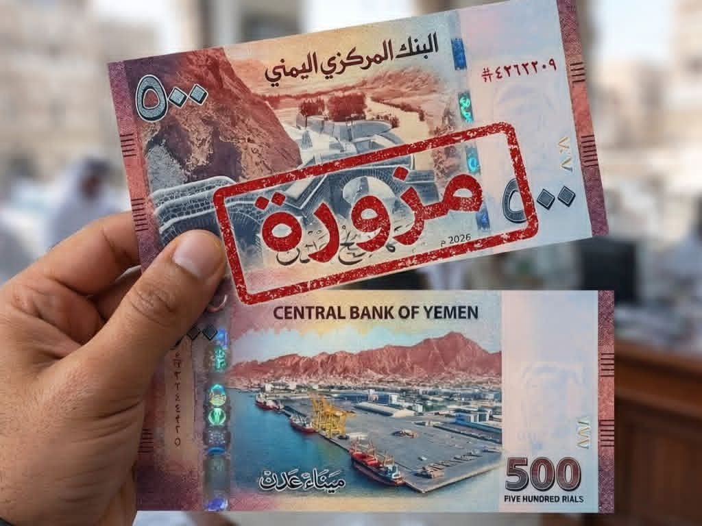 البنك المركزي بعدن ينفي إصدار عملة جديدة ويحذر من نماذج مزيفة متداولة
